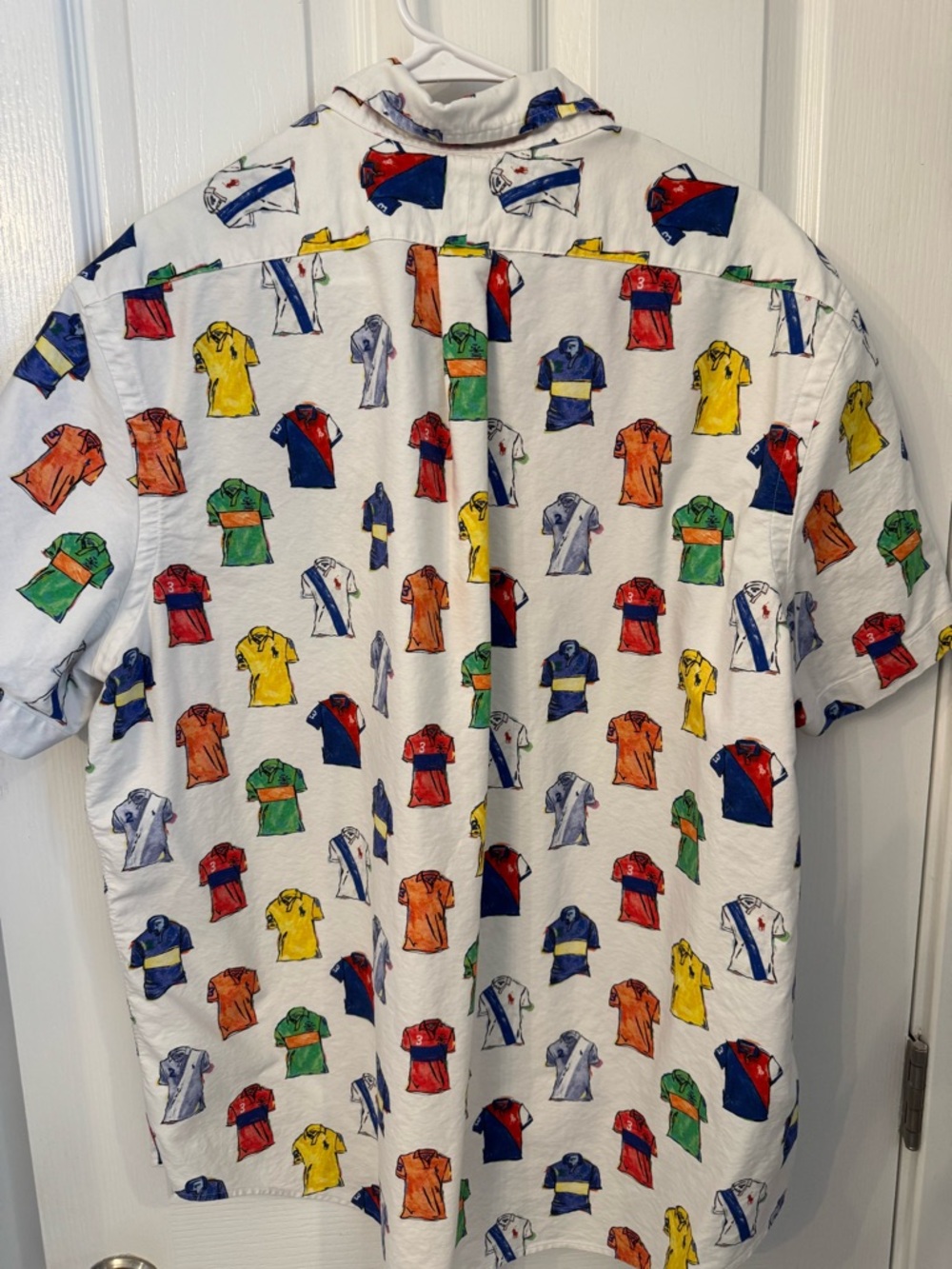 Polo by Ralph Lauren Men’s Short-Sleeve Button-Down Shirt with Polo Shirt Print - Picture 5 of 5